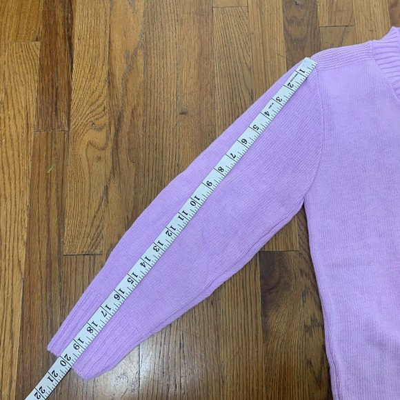 NWT Vintage 70s/80s Kate Collin lavender acrylic Pull over sweater size - Picture 8 of 8